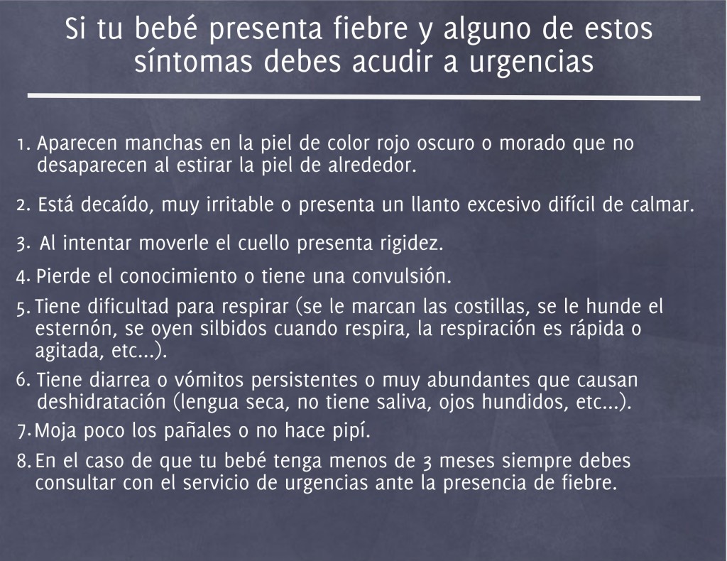 Infografía fiebre ForoBebé
